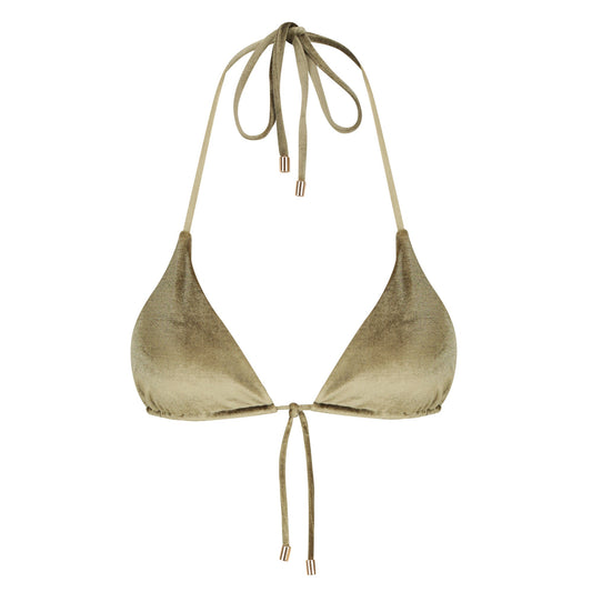Triangle Bikini Top-Velvet Green-0